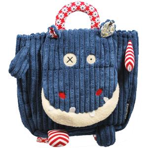Sac à dos en velours côtelé Hippipos l'hippopotame Sac à dos en velours côtelé Hippipos l'hippopotame