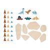SET PIKS DINO JEU/JOUET EN BOIS ET EN SILICONE