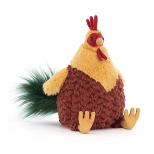 PELUCHE CLUNY LE COQ AUX TROIS COULEURS