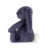 PELUCHE PETIT LAPIN COLORIS BLEU SAPHIR