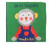 livre en tissu je m'habille avec le petit singe des