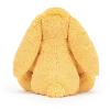 PELUCHE LAPIN COLORIS JAUNE SOLEIL (H : 31 cm)