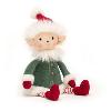 petite poupée peluche elfe en habit de lutin du Père Noël petite poupée peluche elfe en habit de lutin du Père Noël