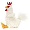 BESSIE LA PELUCHE POULE BLANCHE 