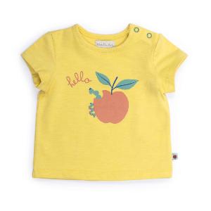 TEE-SHIRT JAUNE POMME CROQUÉE "Pomme des Bois"