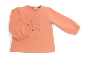 TEE-SHIRT COULEUR ROSE ORANGÉ "le voyage d'Olga" 