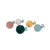 SET DE CINQ PETITES BALLES SENSORIELLES EN TISSU