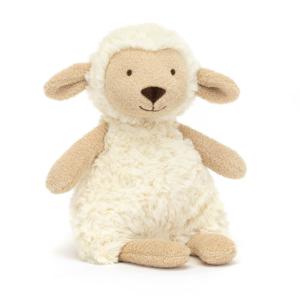 PELUCHE AGNEAU BICOLORE BLANC/BEIGE
