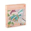 coffret de 4 peintures au numéro les Rosalies