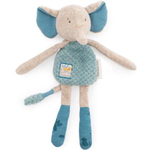 HOCHET DOUDOU PELUCHE ÉLÉPHANT "sous mon baobab"