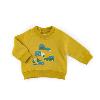 SWEAT-SHIRT OCRE IMPRIMÉ CAMIONS "week-end à la ferme"