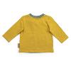 TEE-SHIRT EN COTON FLAMMÉ OCRE "les animaux du monde"