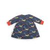 ROBE EN JERSEY DE COTON IMPRIMÉ CHIENS "collection WOUF"