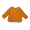 SWEAT-SHIRT EN MOLLETON COLORIS CURRY IMPRIMÉ FANTAISIE