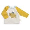 GARY tee-shirt en jersey de coton flammé impression bison