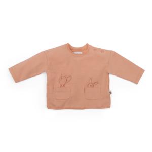 TEE-SHIRT EN JERSEY FLAMMÉ "Trois Petits Lapins"