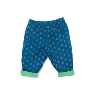 PANTALON SAROUEL EN COTON LANGE DOUBLÉ