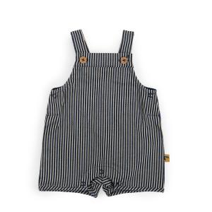 SALOPETTE COURTE EN COTON RAYÉ "la jungle merveilleuse"
