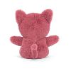 PETITE PELUCHE CHATON ROSE AUX COURTES PATTES