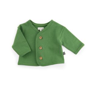 CARDIGAN VERT EN MOLLETON "week-end à la ferme"