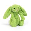 petite peluche lapin coloris vert pomme ( H : 18 cm)