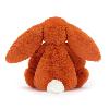 PETITE PELUCHE LAPIN COLORIS ORANGE SANGUINE (H : 18 cm)