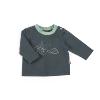 tee-shirt en jersey de coton coloris gris terre tee-shirt en jersey de coton coloris gris terre