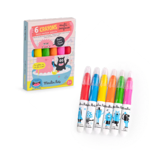 SIX CRAYONS MULTISURFACES "LES SCHMOUCKS"