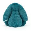 PELUCHE LAPIN COLORIS BLEU MINÉRAL (H 31 CM)