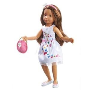 POUPÉE MANNEQUIN SOFIA EN ROBE BLANCHE "Les Kruselings"