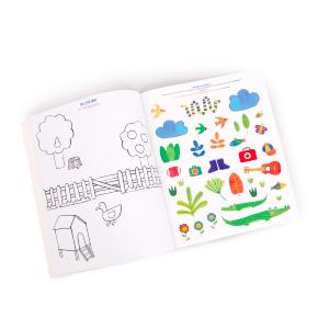 IMAGIER À COLORIER AVEC 125 STICKERS COLORÉS
