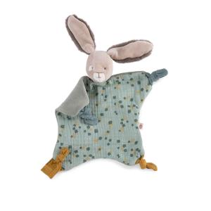 DOUDOU PLAT LAPIN SAUGE "série trois petits lapins"