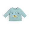 tee-shirt manches longues en coton flammé coloris vert d'eau tee-shirt manches longues en coton flammé coloris vert d'eau