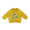 SWEAT-SHIRT OCRE IMPRIMÉ CAMIONS "week-end à la ferme"
