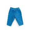PANTALON BLEU EN VELOURS CÖTELÉ "week-end à la ferme"