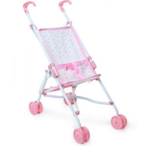 POUSSETTE PETITES FLEURS POUR POUPÉES DE 28 CM À 52 CM