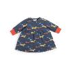 ROBE EN JERSEY DE COTON IMPRIMÉ CHIENS "collection WOUF"