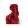 PELUCHE PETIT LAPIN COLORIS ROUGE VIF