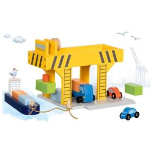LA GRUE PORTUAIRE AVEC PLUSIEURS ÉLÉMENTS