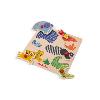 PUZZLE EN BOIS ENCASTRABLE CINQ ANIMAUX "Les Toupitis"