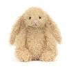 PELUCHE LAPIN BEIGE À LA TEXTURE BOUCLÉE