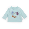 TEE-SHIRT BLEU IMPRIMÉ PETITS FÉLINS JOYEUX