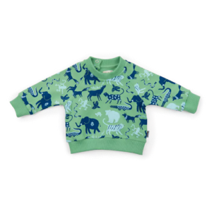 SWEAT EN COTON MOLLETON IMPRIMÉ ANIMAUX