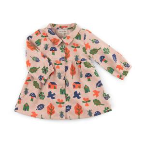 ROBE EN VELOURS MILLERAIES "week-end à la ferme"