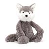 peluche loup gris