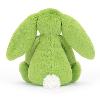 PETITE PELUCHE LAPIN COLORIS VERT POMME (H : 18 cm)