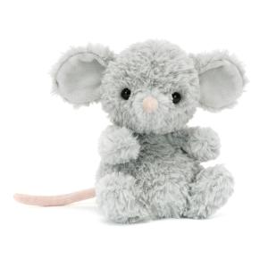 PETITE PELUCHE SOURIS GRISE TOUTE MIGNONNE